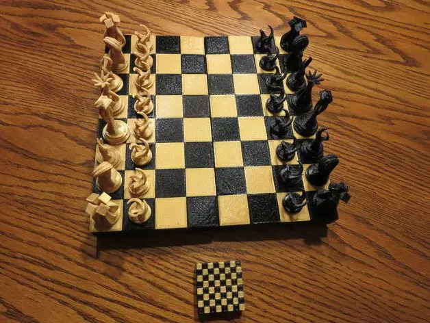 Hinged Chess Board
