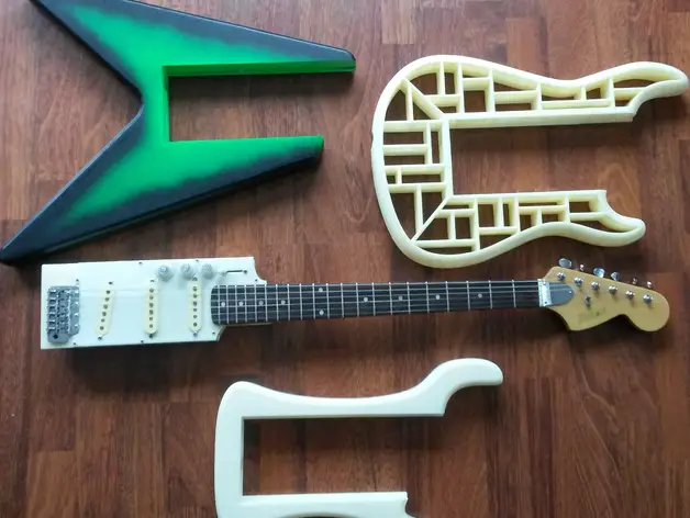 AMGP (Adapto Modular Guitar Pro) 3D Printable Guitar