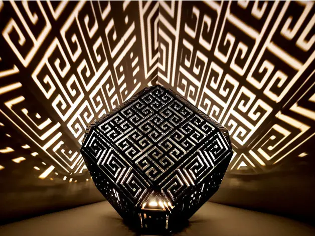 Greek Meander Lamp
