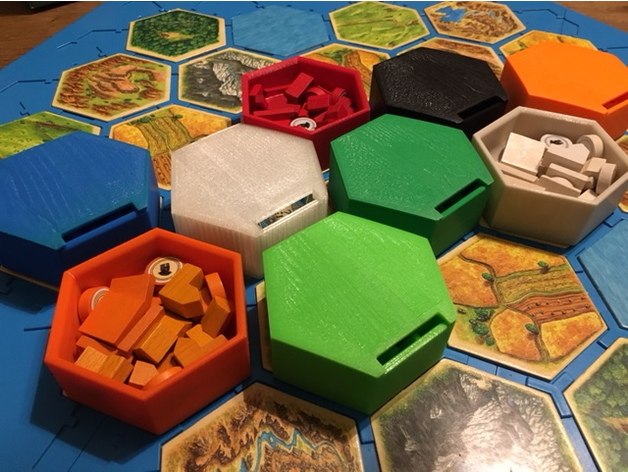 Hex Bowls for Settlers of Catan